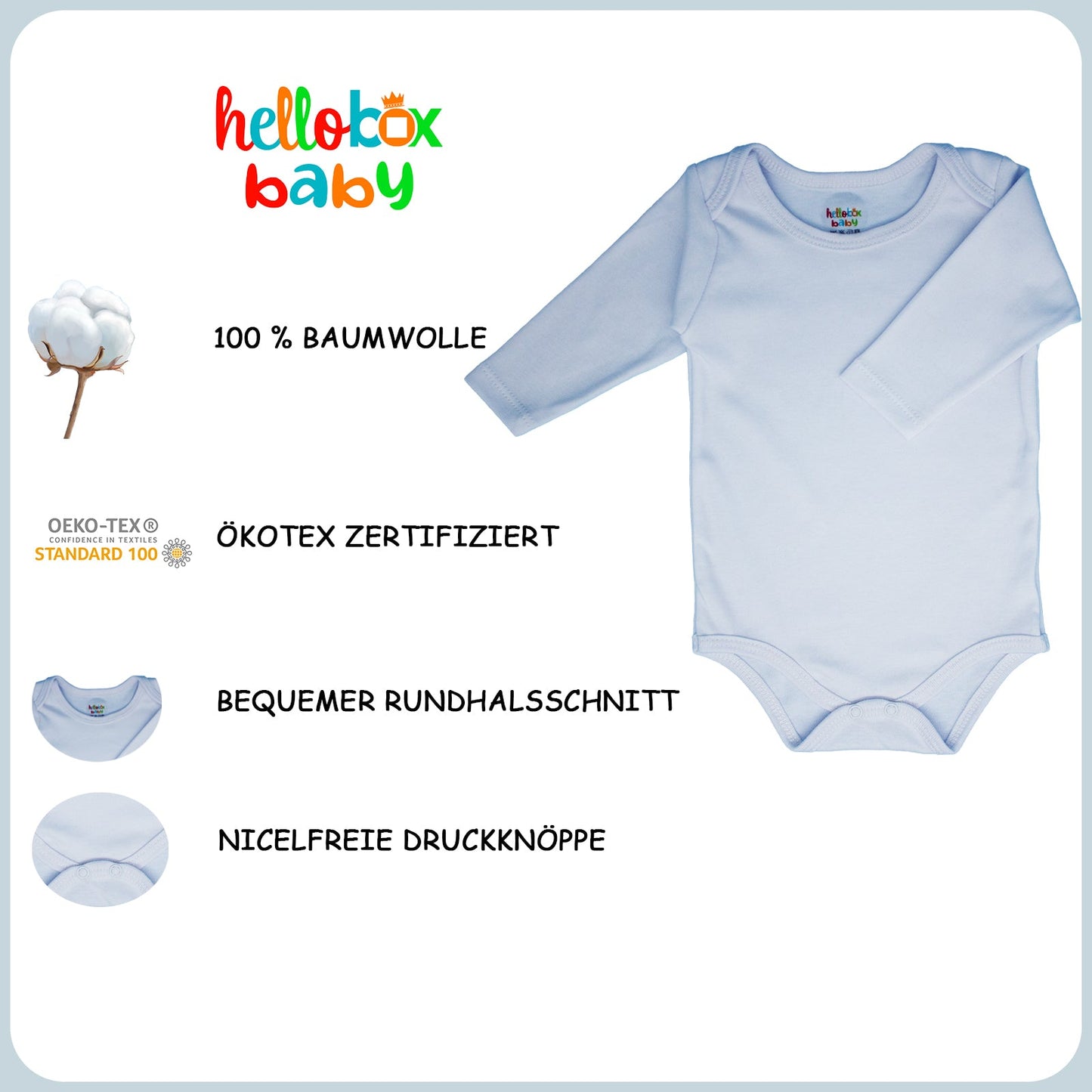 Hellobox Geschenk für Neugeborene, blau, Junge