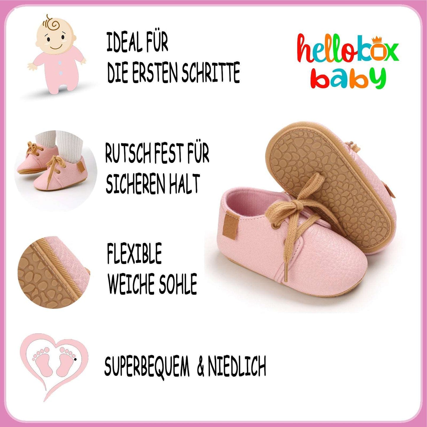 Hello Box Geschenkset zur Geburt für Mädchen, Neugeborene