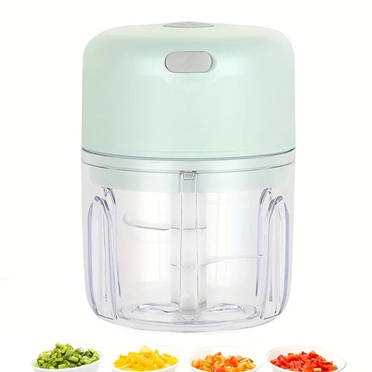 Mini-Knoblauchhacker und Fleischwolf wiederaufladbar – 250ml