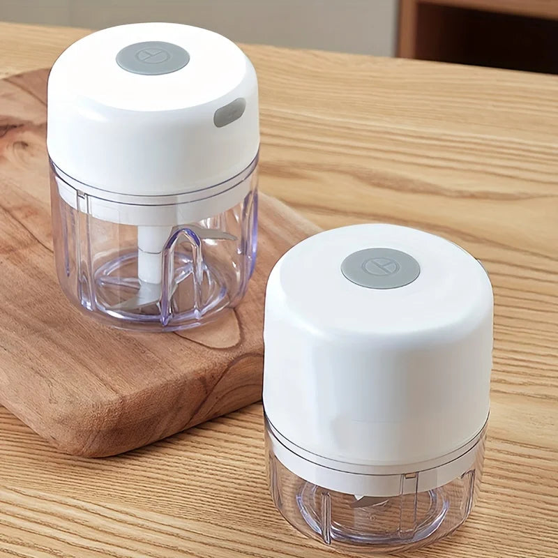 Mini-Knoblauchhacker und Fleischwolf wiederaufladbar – 250ml