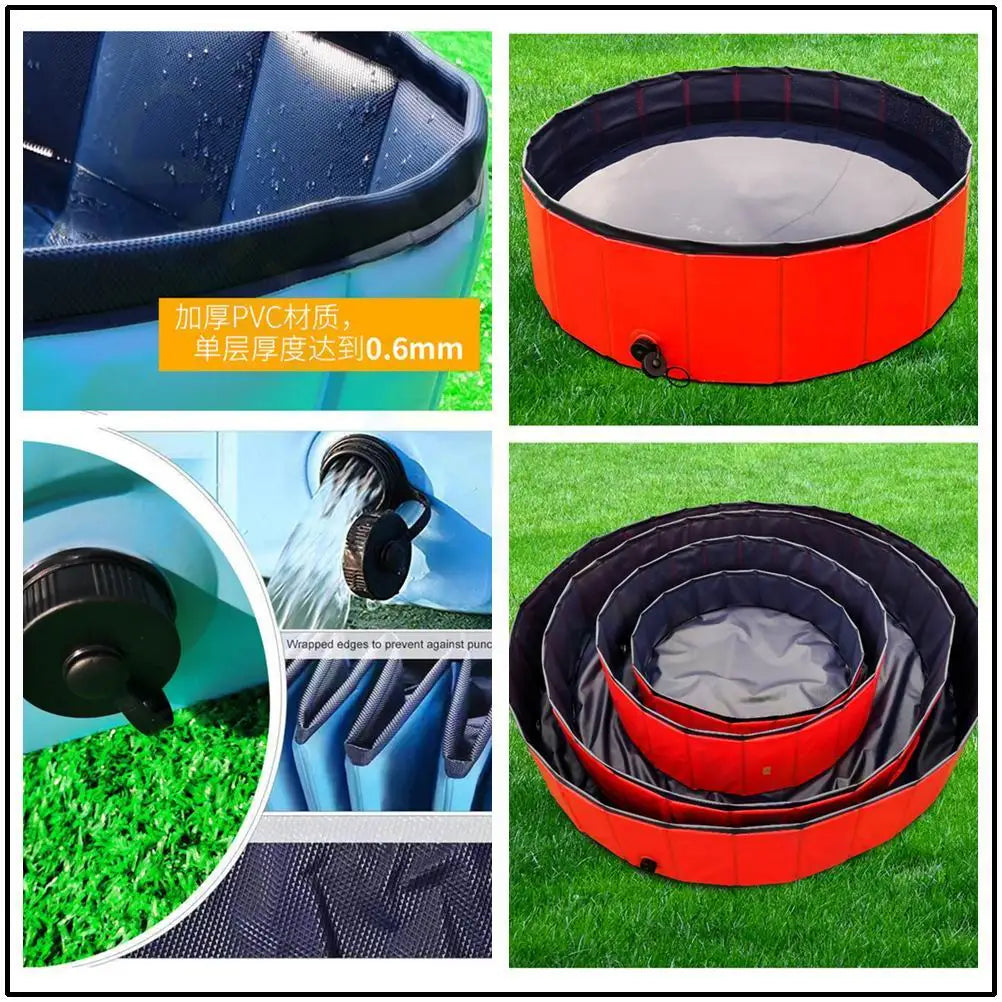 Faltbarer Hundepool – tragbare PVC-Badewanne & Planschbecken