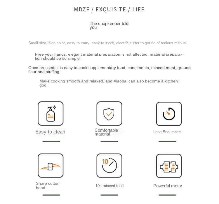 4-in-1 Elektrischer Gemüseschneider & Gemüsehobel