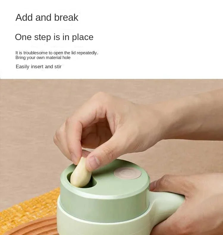 4-in-1 Elektrischer Gemüseschneider & Gemüsehobel