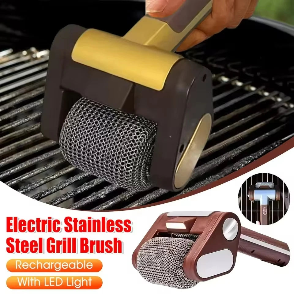 Electric BBQ Cleaner – Rotating Brush, Rechargeable