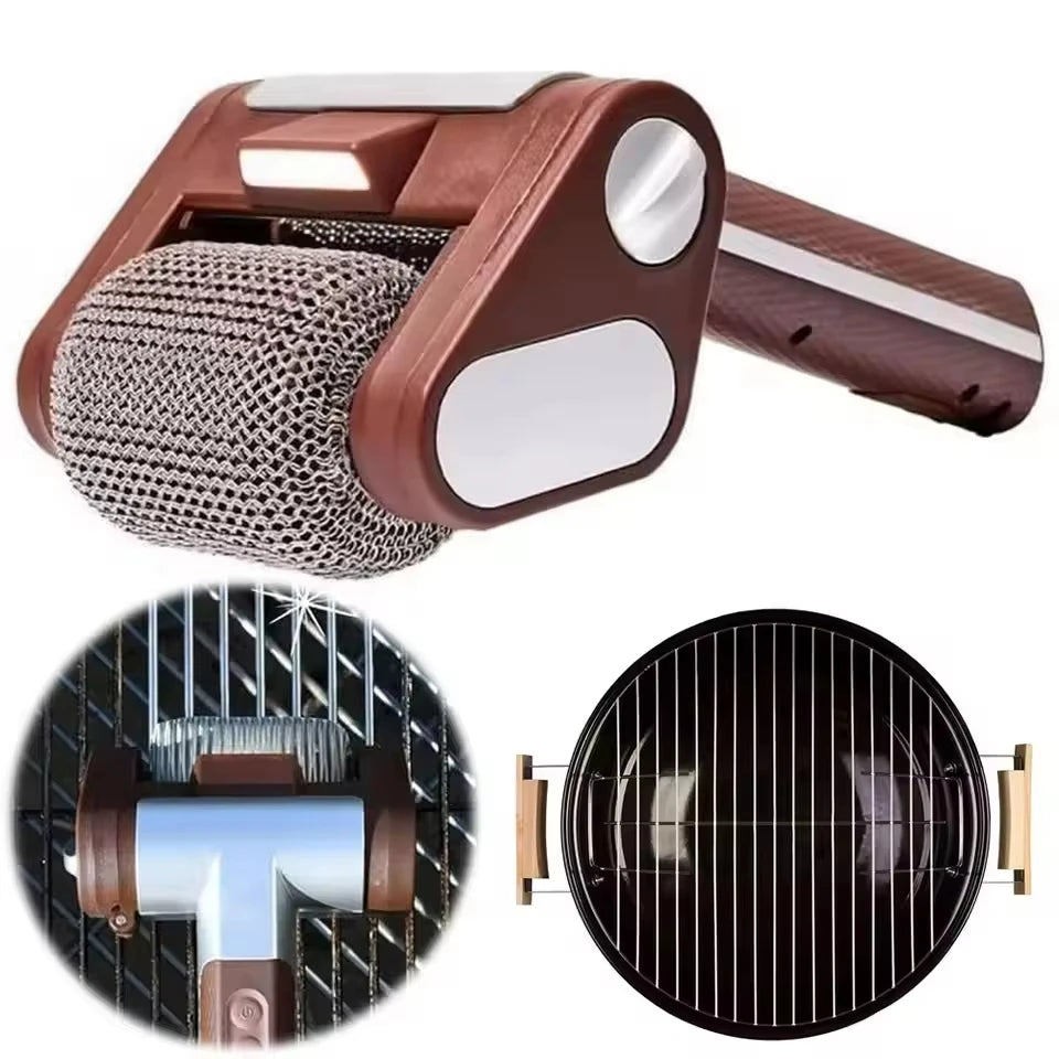 Electric BBQ Cleaner – Rotating Brush, Rechargeable