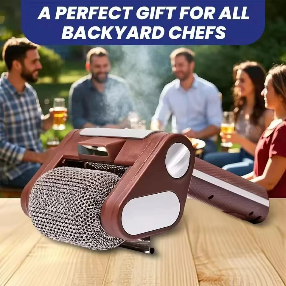 Electric BBQ Cleaner – Rotating Brush, Rechargeable