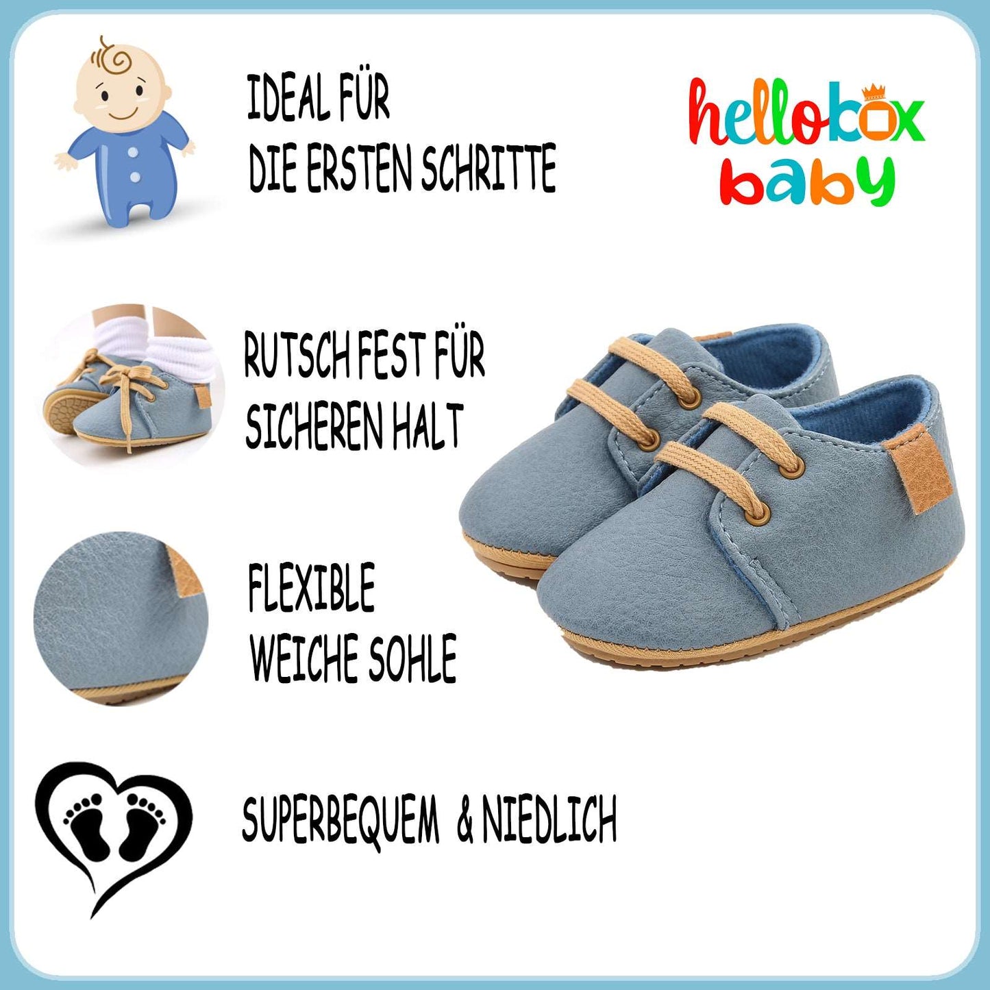 Hellobox Geschenk für Neugeborene, blau, Junge