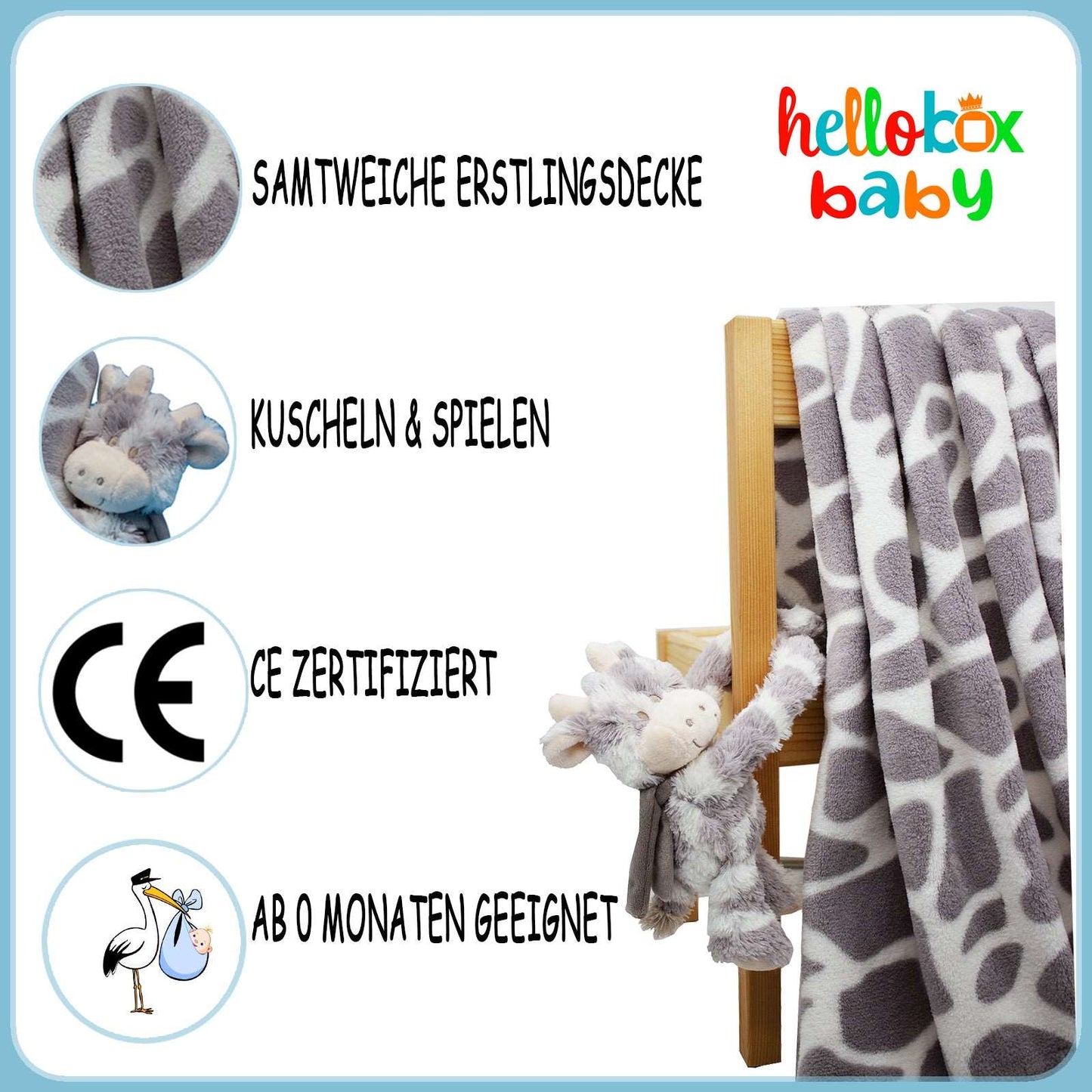 Hellobox Geschenk für Neugeborene, blau, Junge
