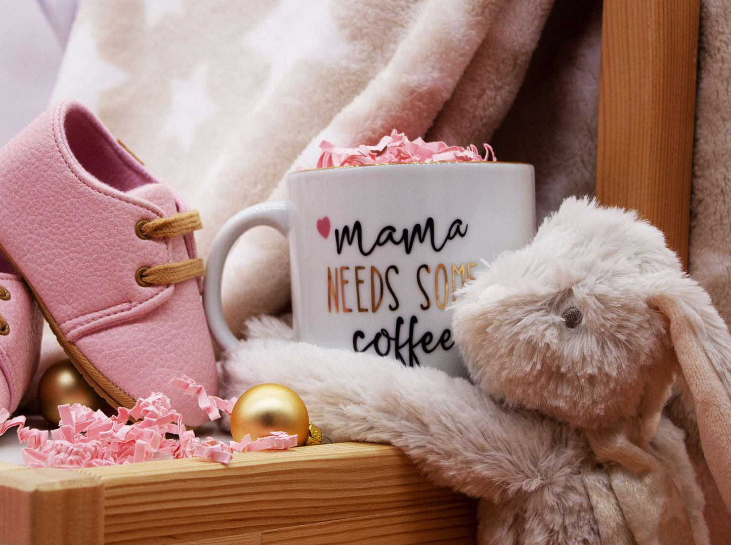Hellobox Geschenk Neugeborenes mit Babydecke, Kuscheltier