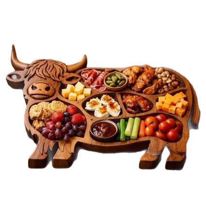 Creative Heights Beef Deli Tablett – Premium Oak Wurstwaren- und Servierbrett