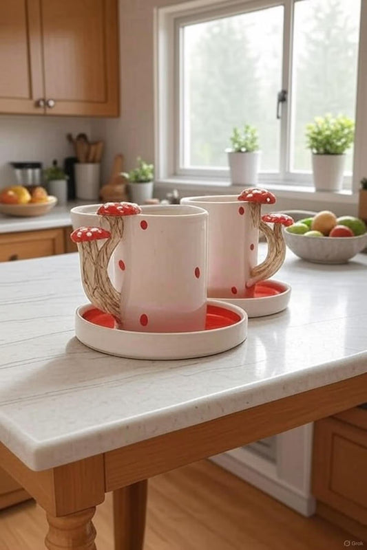 Keramik-Kaffeetassen-Set